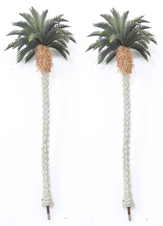 Dollhouse Miniature Tropical Palm Trees, 7-3/4 Inch Tall, 2Pc